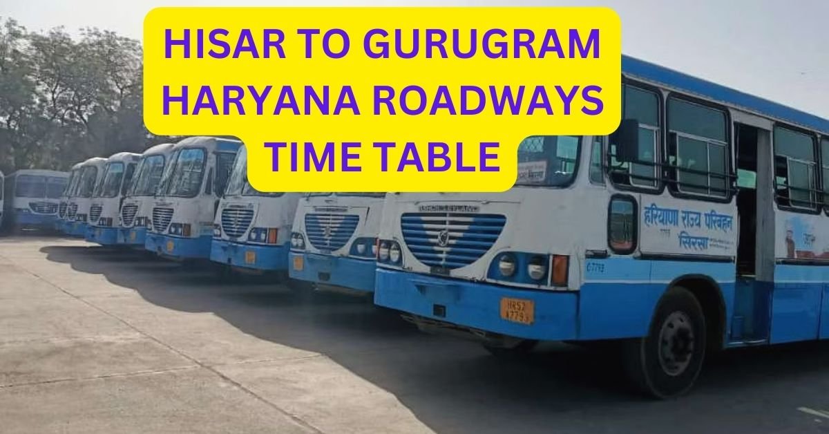 ALWAR TO ROHTAK HARYANA ROADWAYS TIME TABLE 9