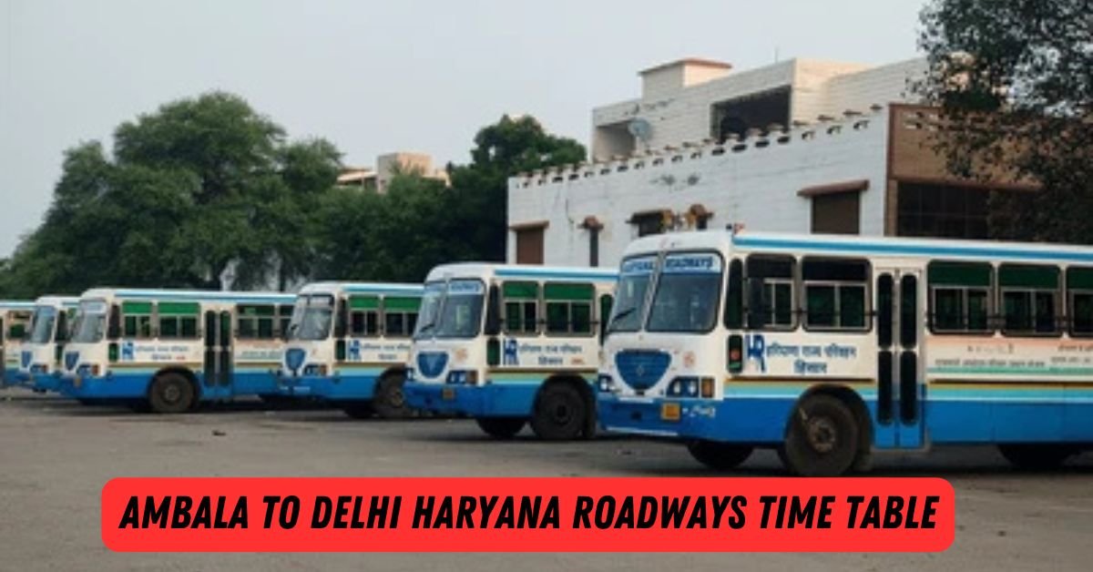 Ambala to Delhi Haryana Roadways Time Table