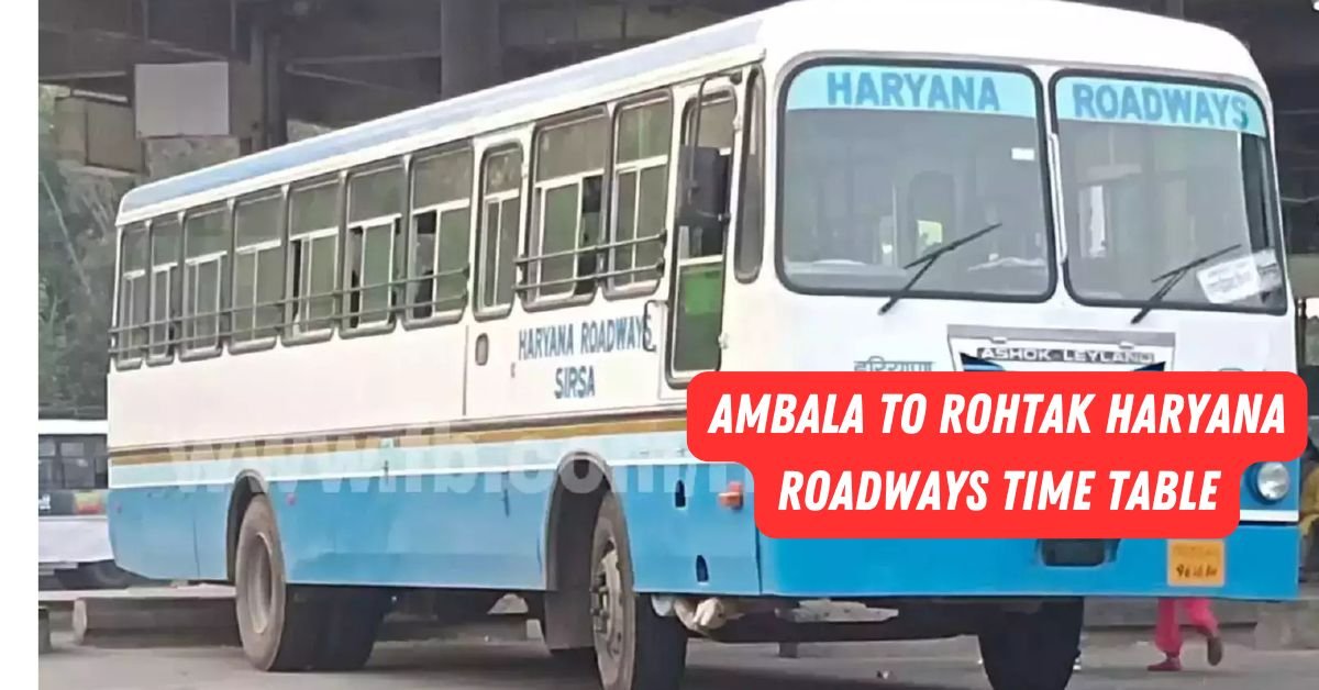Ambala to Hisar Haryana Roadways Time Table 1