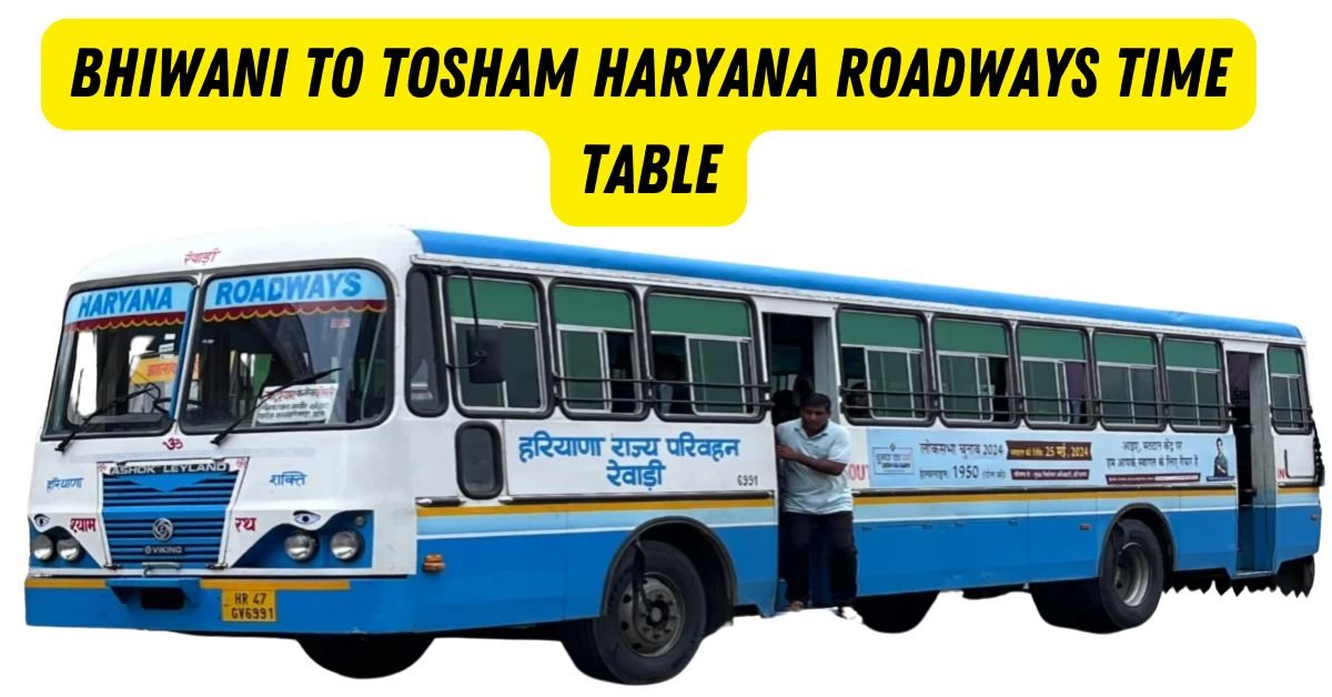 Bhiwani to Tosham Haryana Roadways Time Table