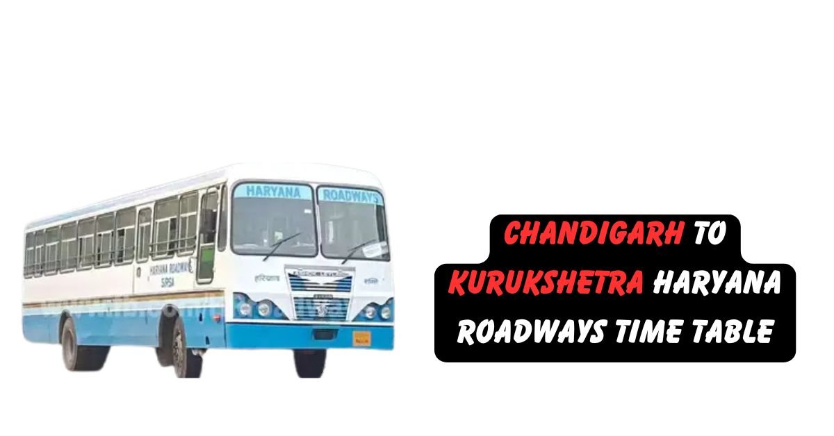 CHANDIGARH TO KAITHAL HARYANA ROADWAYS TIME TABLE 2