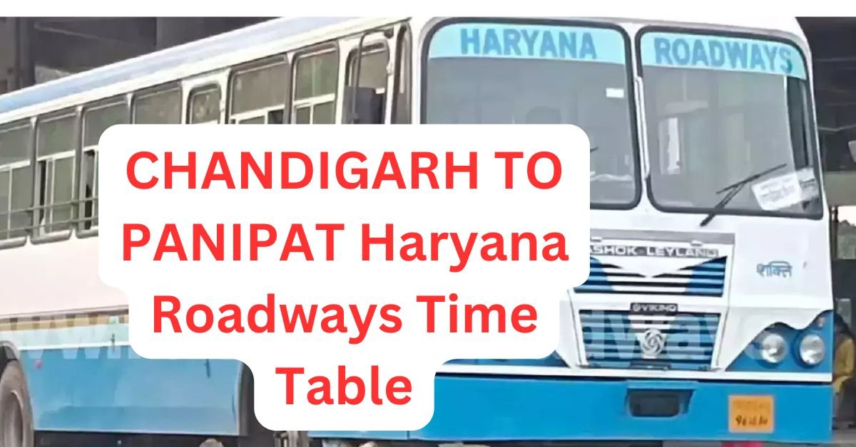 CHANDIGARH TO PANCHKULA Haryana Roadways Time Table 1