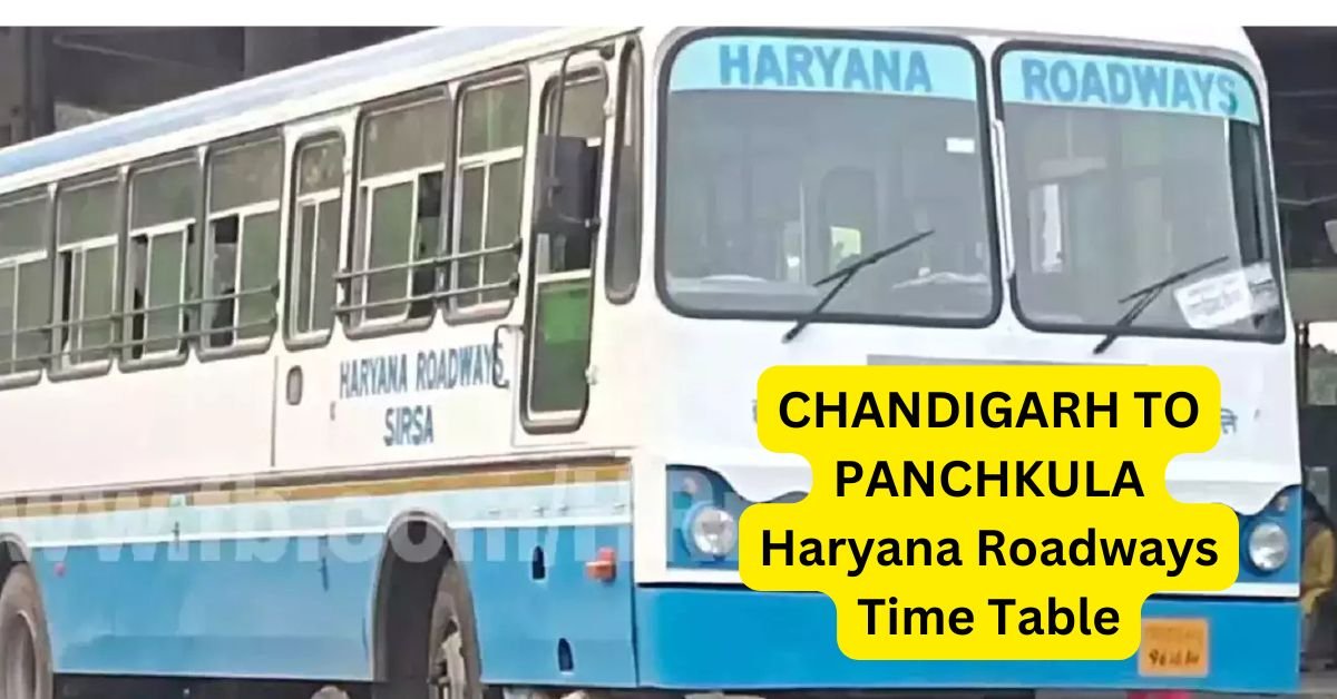 CHANDIGARH TO PANCHKULA Haryana Roadways Time Table