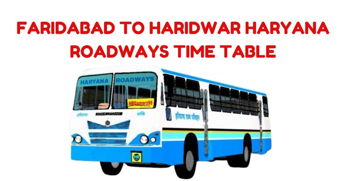 Faridabad to Jaipur Haryana Roadways Time Table 2