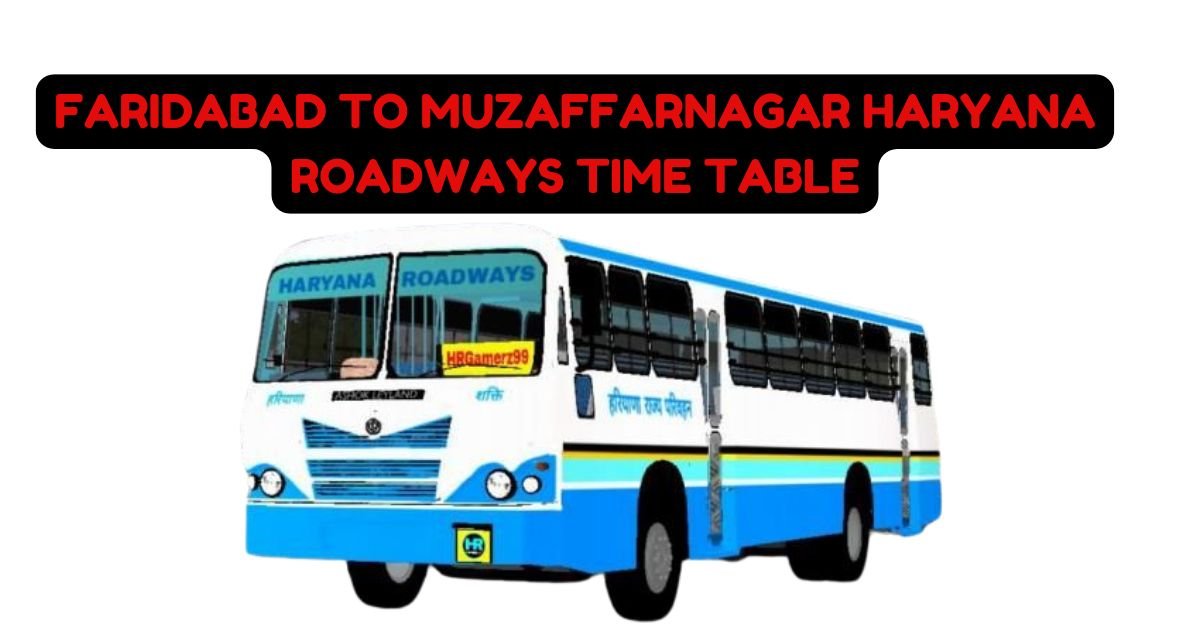 Faridabad to Jaipur Haryana Roadways Time Table 3