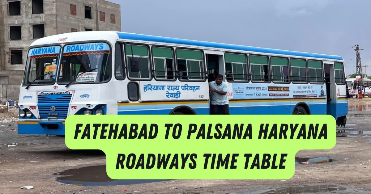 Fatehabad to Palsana Haryana Roadways Time Table 1