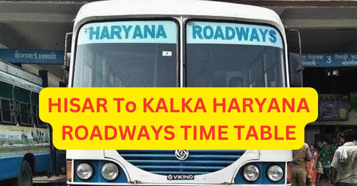 HISAR To AJMER HARYANA ROADWAYS TIME TABLE 13