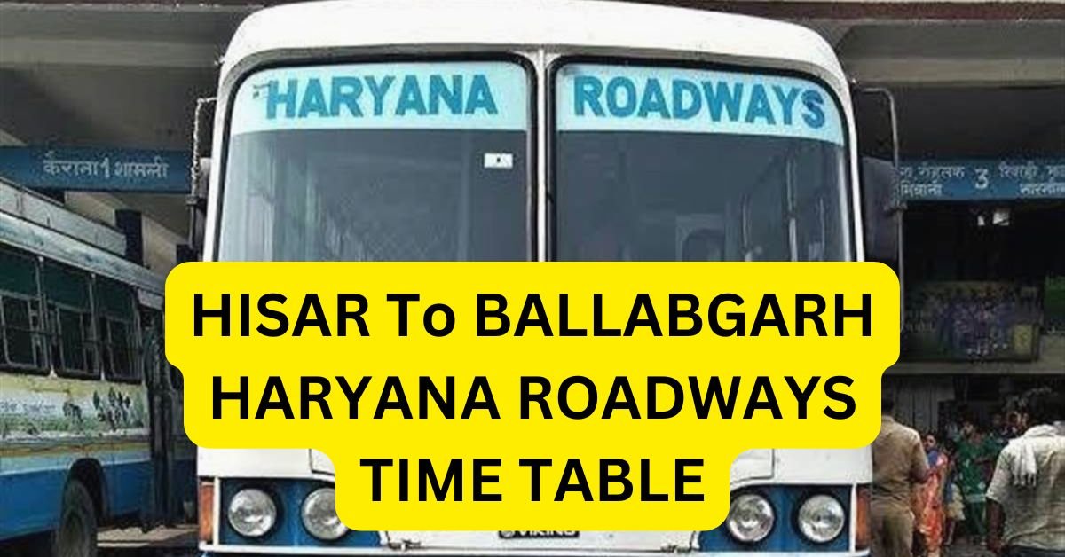 HISAR To AJMER HARYANA ROADWAYS TIME TABLE 2