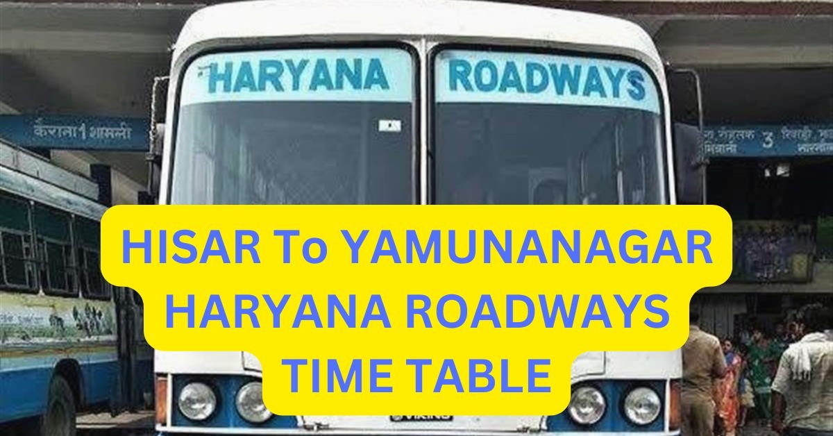 HISAR To AJMER HARYANA ROADWAYS TIME TABLE 21