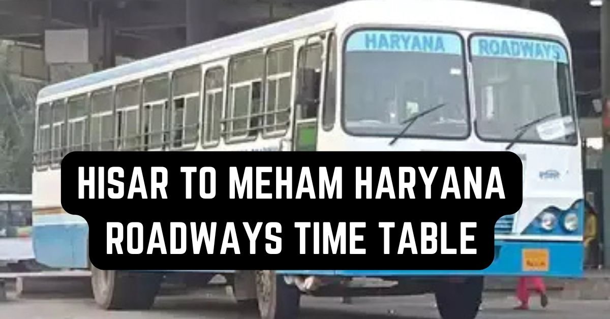 Hisar to Meham Haryana Roadways Time Table