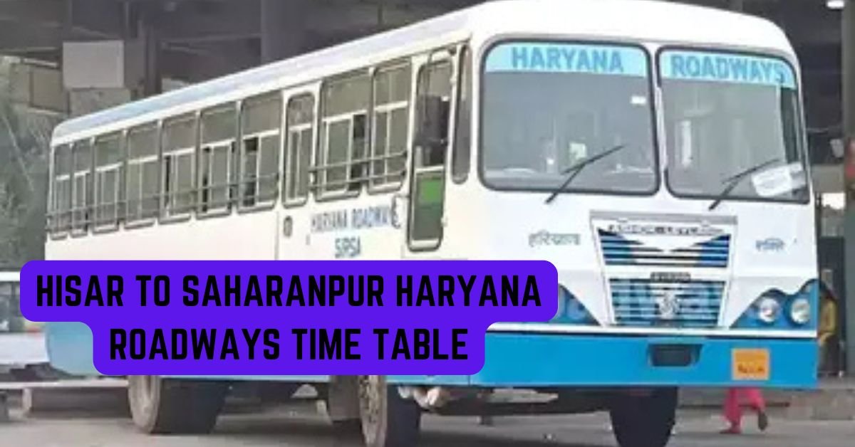Hisar to Sangrur Haryana Roadways Time Table 1