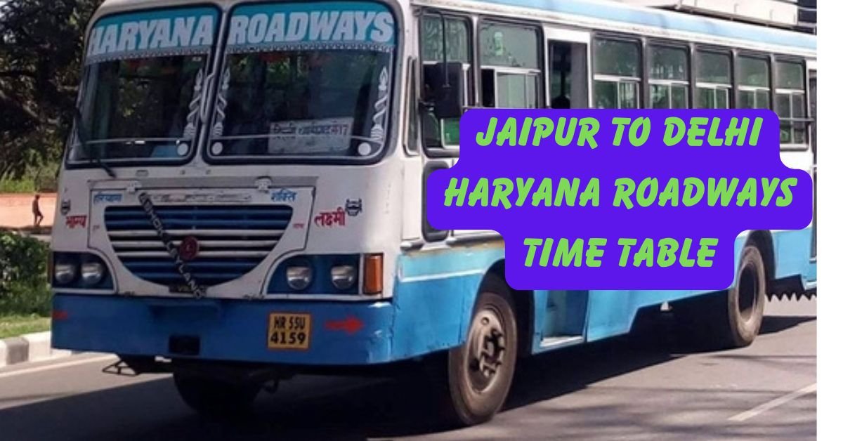 JAIPUR TO CHANDIGARH Haryana Roadways Time Table 1
