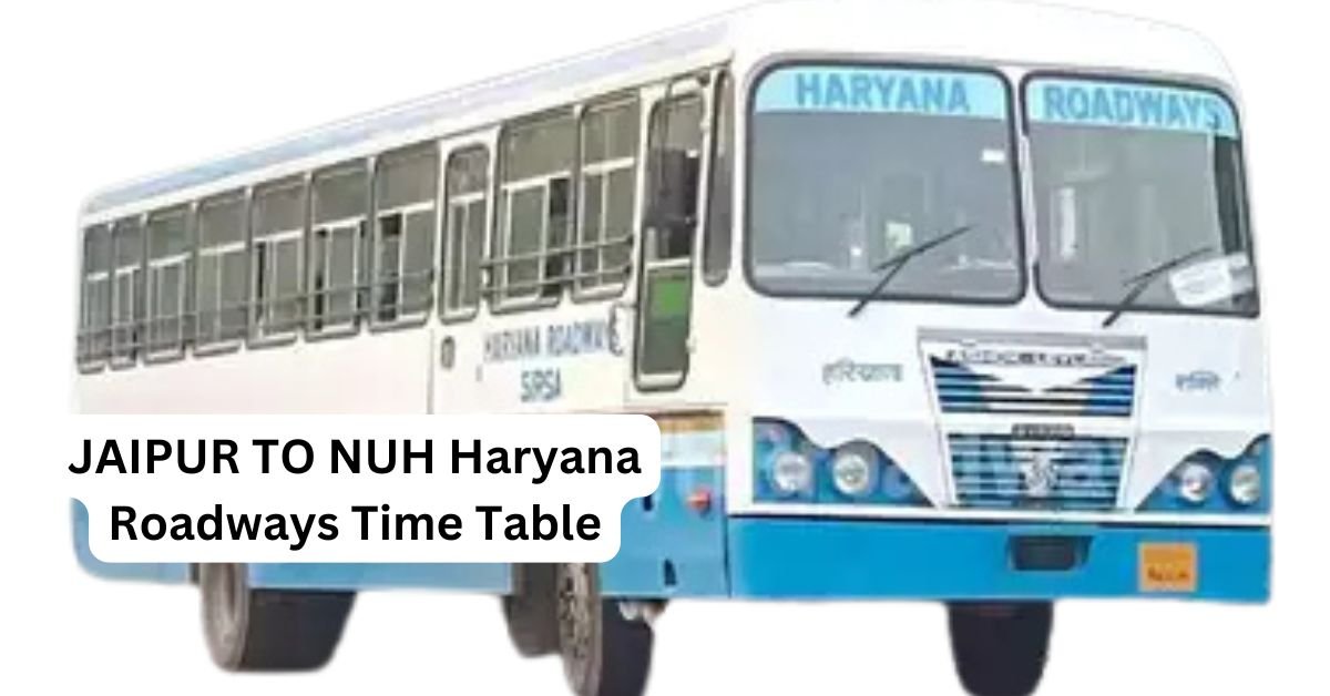 JAIPUR TO MAHENDRAGARH Haryana Roadways Time Table 1