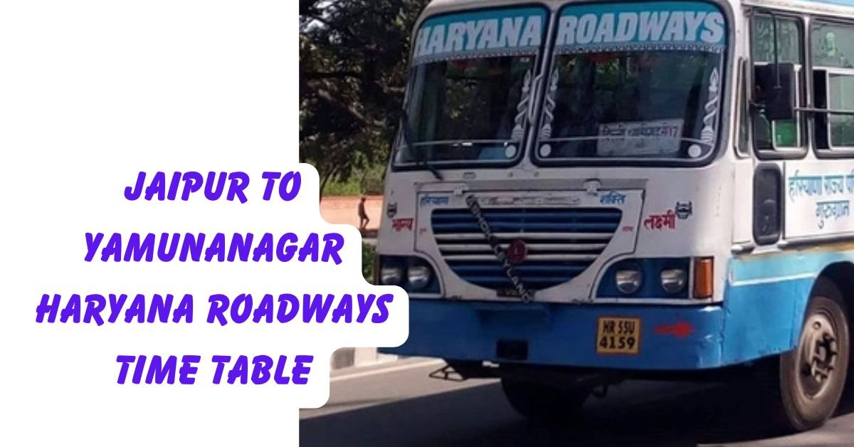 JAIPUR TO SONIPAT Haryana Roadways Time Table 1