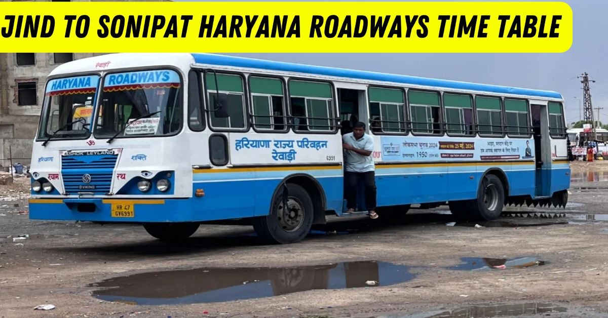 Jind to Sonipat Haryana Roadways Time Table