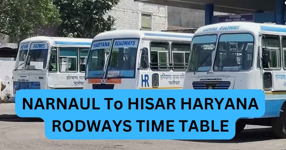 NARNAUL To HISAR HARYANA RODWAYS TIME TABLE