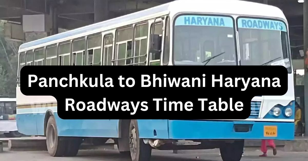Panchkula to Bhiwani Haryana Roadways Time Table