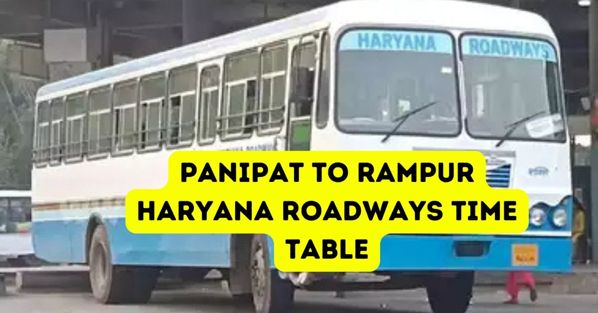 Panipat to Rudrapur Haryana Roadways Time Table 1