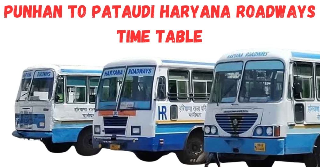 Punhan to Pataudi Haryana Roadways Time Table