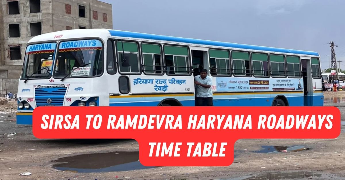 Sirsa to Ramdevra Haryana Roadways Time Table
