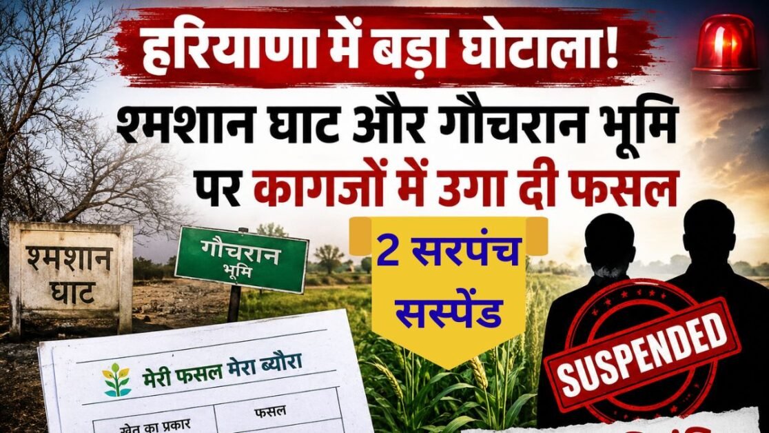 Haryana News Karnal Sarpanch suspended Ampur Village Sambhli