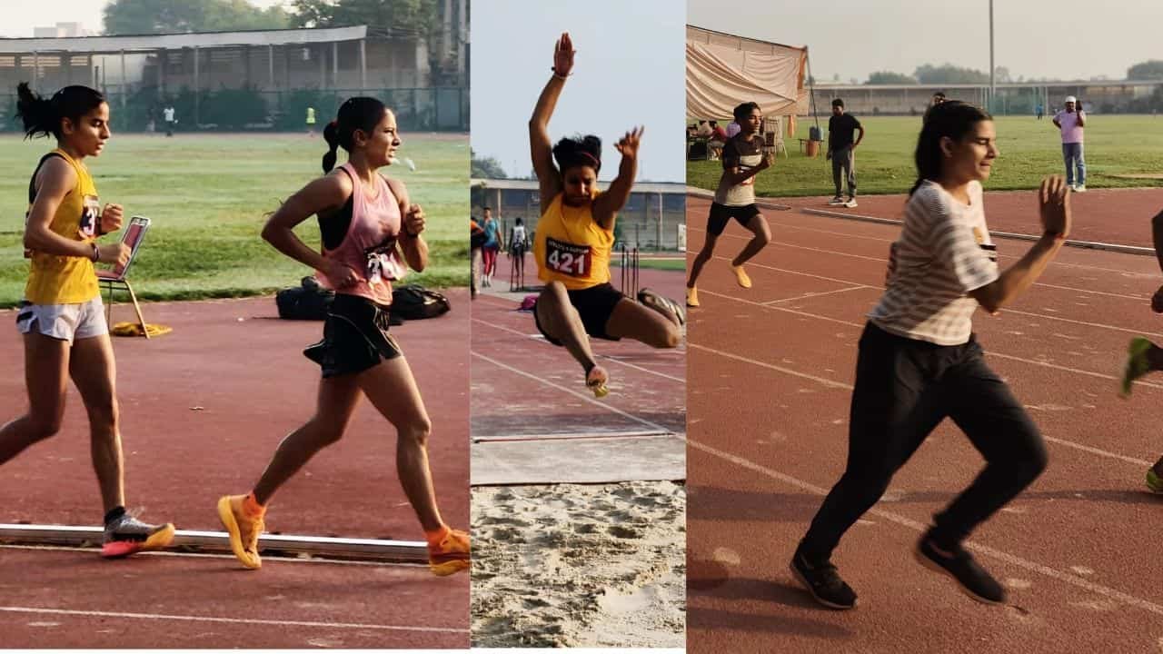 Jind Sports News : दौड़, छलांग और थ्रो में दिखा दम, 22 जिलों के खिलाड़ियों का दबदबा 1 Jind Sports News Haryana State Senior Athletics Championship Narwana
