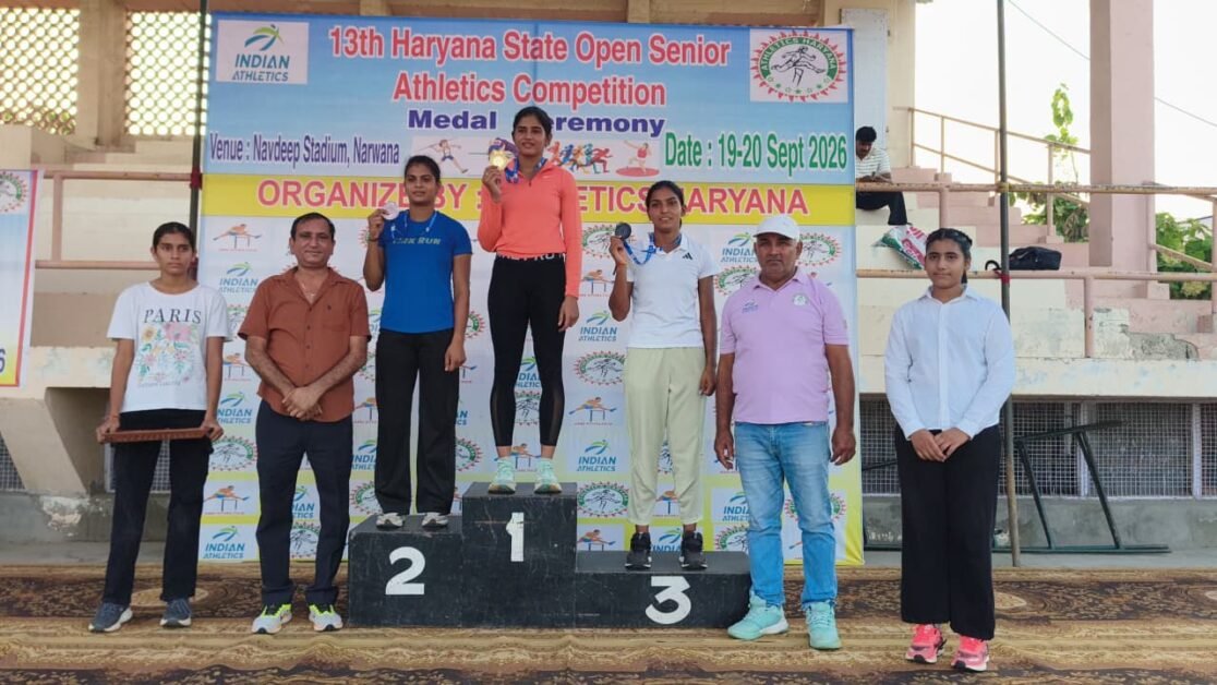 Jind Sports News : दौड़, छलांग और थ्रो में दिखा दम, 22 जिलों के खिलाड़ियों का दबदबा 3 Jind Sports News Haryana State Senior Athletics Championship Narwana